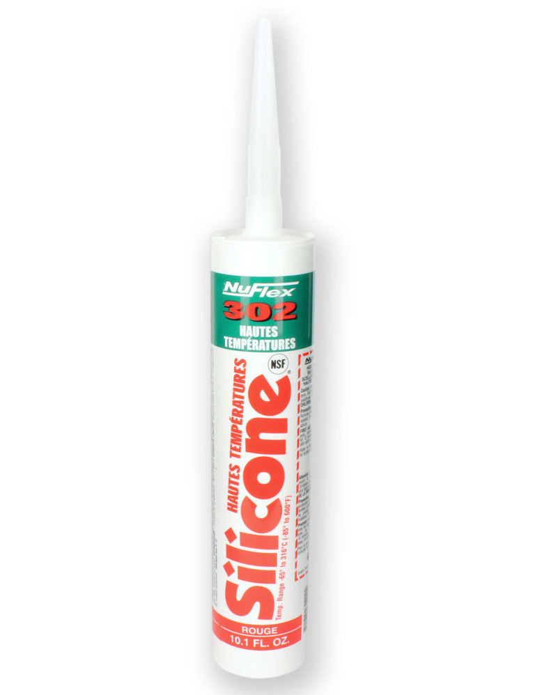 Nuflex™ 302 Clear Silicone Sealant - 12 per case - Sealant